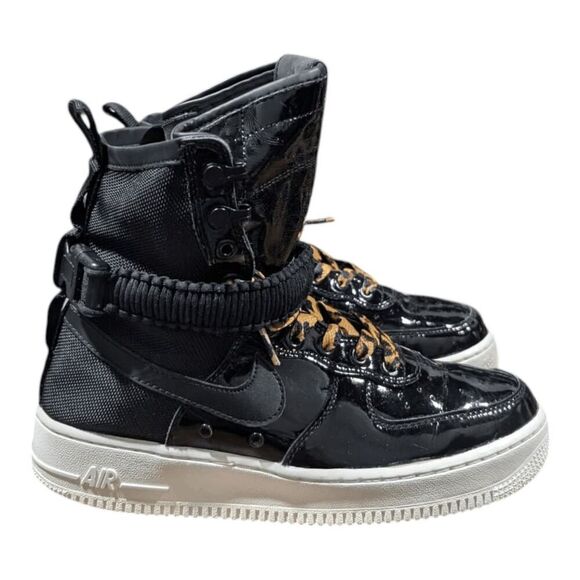 NIKE SF Air Force 1 High "Ruby Rose Force Is Female Port Wine" Sneakers Size 8.5 - Picture 3 of 11